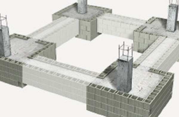 Modelo 3D de fundação em concreto armado